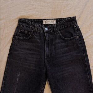 Reformation Women's Julia Black High Rise Cigarette Jeans
